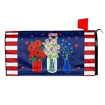 Floral Patriotic Mailbox Cover Standard Size. Fixed Price $15.00.