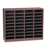 Safco Wood/fiberboard E-z Stor Sorter 36 Sections 40X11.75X32.5 Mahogany 9321MH. Fixed Price $713.48.