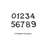 Matte Black Inch Address House Numbers HN6-US19 Solid Brass Choice Of #0 To #9. Fixed Price $19.99.