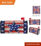 Durable Waterproof 18X21 Vintage Patriotic Star Mailbox Cover For All Seasons. Fixed Price $27.99.