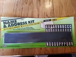 Name & Address Kit 228 1" Letters/numbers 96 Spaces/side Hy-ko Ak 270. Fixed Price $6.99.