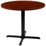 Pemberly Row Modern 36" Round Wood Top Conference Table In Cherry. Fixed Price $262.84.