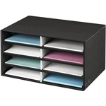 Bankers Box Decorative Eight Compartment Literature Sorter, Letter, Black/gray. Fixed Price $38.39.