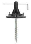 10" Solar Lamp Post Install Kit Ez-anchor In-ground Auger W/ Level Tool Black. Fixed Price $80.00.