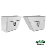 Secure Lockable Flat Aluminum Storage Box Pair For Truck Underbody Mount. Fixed Price $220.79.