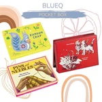 Blueq Pocket Box Small Tin Trinket Case 4.25" 0.75". Fixed Price $8.99.