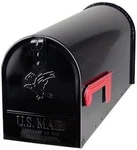 Gibraltar Elite Black Steel Mailbox With Post - Durable & Stylish Design. Fixed Price $78.99.