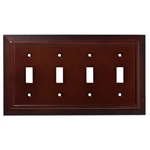 Quad Toggle Wall Plate Switch Espresso Architectural. Fixed Price $10.99.