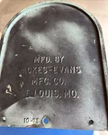 Vintage Jackes-evans 10-73LARGE Rural Mailbox Galvanized Steel Gray W/ Red Flag. Fixed Price $89.00.