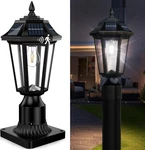 Solar Post Lights, Dusk To Dawn Lamp With Pier Mount Base. Fixed Price $99.99.