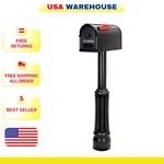 Madison Mailbox And Post Kit, Black. Fixed Price $53.99.