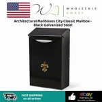 Architectural Mailboxes City Classic - Black Galvanized Steel. Fixed Price $19.99.