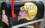Mailbox Magnet (partial Cover) Owls Full Moon Customized Halloween. Fixed Price $8.25.