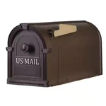 Postal Pro Post-mount Hampton Mailbox Bronze With Gold Lettering. Fixed Price $25.45.