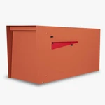 Modern Mailbox Outside Post Mount - Terracotta Heavy Duty Powder Coated Metal. Fixed Price $179.39.