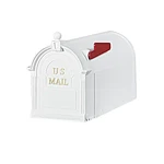 Ambrose White Post Mount Mailbox. Fixed Price $24.91.