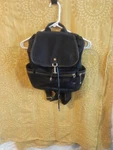 Calvin Klein Florence Nylon Black Backpack Multi Zipper Pockets Latch Closure. Fixed Price $8.00.