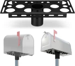 Steel Mailbox Bracket For 2-3/8" Round Post Mount Plate. Fixed Price $65.99.