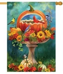 Pumpkin Feeder House Flag. Fixed Price $28.69.