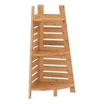 Linon Bracken Sturdy Solid Bamboo Corner Shelves Natural Brown. Fixed Price $93.92.