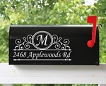 Set Of 2 - 11"X5.5" Custom Mailbox Decals Sticker Initial & Street Many Fonts 06. Fixed Price $12.99.