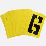 Hillman 839728 Yellow Heavy Duty Reusable Stencil Kit 6 In.. Fixed Price $14.75.