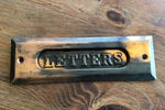 Antique Copper Flash Japanned Letter Mail Box Postal Slot Plate Door Hardware. Fixed Price $52.99.