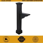 Decorative Mailbox Post Black Polyethylene Weather Resistant Outdoor Mount. Fixed Price $100.99.
