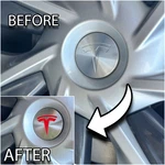 Custom Fit Tesla Model Y 3 Wheel Rims Hubcup Covers Emblem Logo Decal Sticker. Fixed Price $12.97.