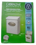 Gibraltar Galvanized Steel Security Wall Mount Designer Mailbox White Size Med. Fixed Price $26.99.