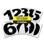 Black Vinyl 6 Inch, 0-9 Weatherproof Mailbox Numbers, House Numbers.... Fixed Price $25.04.