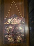 Antique Hand Painted Floral & Lacquer Paper Mache Mailbox 1880S. Fixed Price $52.81.