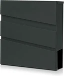 Secure Wall-mount Mailbox With Lock & Keys, Rust-proof, Dark Grey, X-large. Fixed Price $116.99.