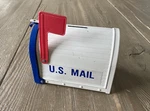 Vintage The Ertl Co U.s. Mailbox Post Metal Toy Bank Moveable Arm Eagle. Fixed Price $29.99.