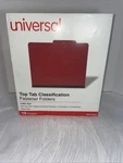 Universal 10303 6 Sec Classification Folders - Letter, Ruby Red (10/BOX). Fixed Price $18.99.