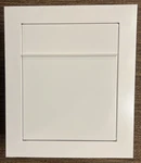 Bari By Bravios Modern Built-in White Mailbox *imperfections*. Fixed Price $275.00.