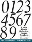 Hillman 6 Inch Black Reflective Plastic House Mailbox Number 1 2 3 4 5 7 8 9. Fixed Price $7.48.