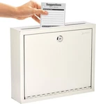 Adir Metal Suggestion Box With Lock And Slot Wall Mount Deposit For Payments. Fixed Price $42.99.