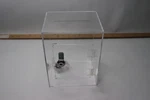 Acrylic Donation Box With Easy Open Rear Door 6" 4-3/4" 8". Fixed Price $40.72.