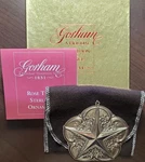 Gorham Sterling Silver Rose Tiara Star Christmas Ornament W/ Box & Pouch. Fixed Price $85.99.
