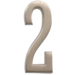 Hillman Distinctions 4-IN. Adhesive Nickel House Number 2. Fixed Price $9.95.