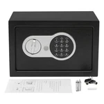 Digital Steel Safe Deposit Box Black Rectangular Keypad Secure Lock 31CM. Fixed Price $109.29.