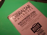New Complete Gibraltar Mailbox 2-1/4" Steel Post Black LSDPKB01 Oem Sr. Fixed Price $49.98.