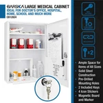 Barska CB12824 Medical Cabinet With Magnetic Closer + Dry Erase Pad And Marker. Fixed Price $182.13.