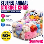 Stuffed Animal Organizer Chair Bean Bag Plush Storage Seat Kids Toy Holder. Fixed Price $19.99.