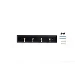 8.75 Inch Rail With 4 Satin Nickel Hooks For Keys Mail Leashes Wall Mount. Fixed Price $12.62.