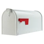 Architectural Mailboxes Elite Classic Galvanized Steel Post Mount White. Fixed Price $49.49.