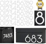 4 Inch Reflective Mailbox Numbers Sticker 0-9 5 Sets Modern Vinyl Wate. Fixed Price $17.15.