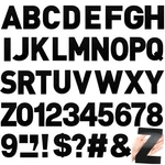 184 Pcs Large Vinyl Letter Sticker 6" Big Alphabet Number And Symbol .... Fixed Price $28.39.