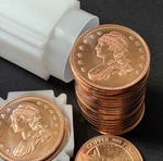 Tube Of 20 Capped Bust Liberty 1 Oz .999 Copper Rounds Classic Coin Tribute. Fixed Price $84.95.